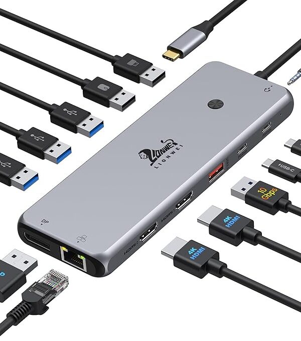 LIONWEI USB C Hub for MacBook,Dell,HP,Lenovo,Surface